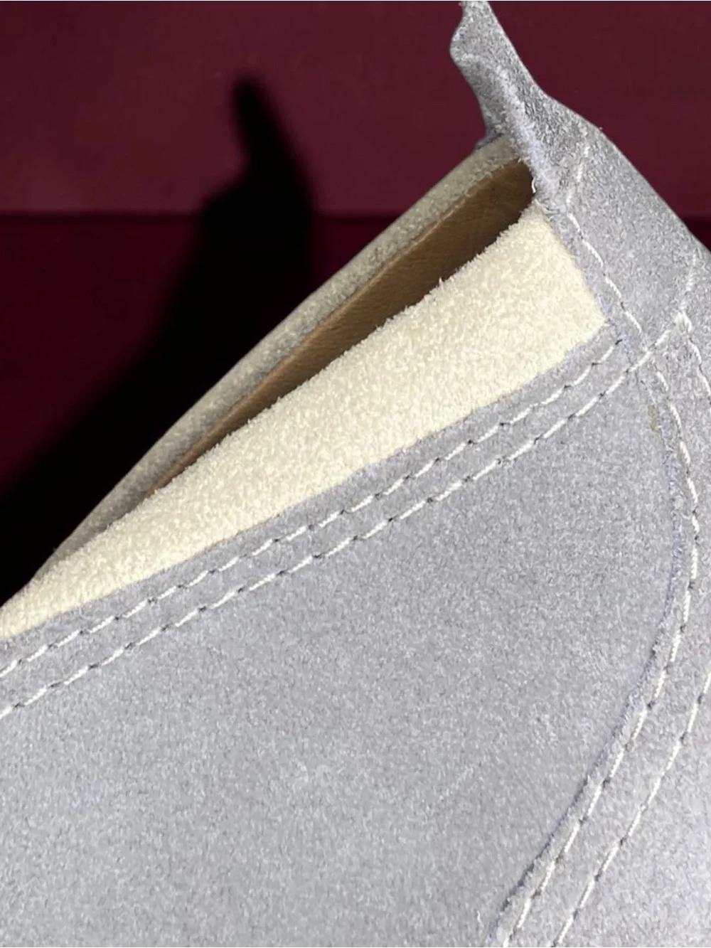 COLE HAAN - Men's Suede Chukka Boots in Light Gray with Tan Laces
